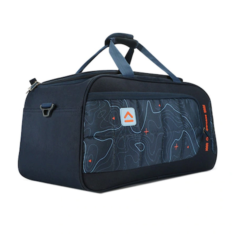 Blue Printed Travel Sustainable Duffel Bag