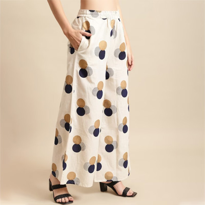 Women Printed Flared Palazzos