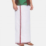 Men White Solid Pure Cotton Dhoti