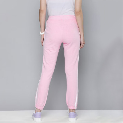 Women Pink Side Striped Joggers